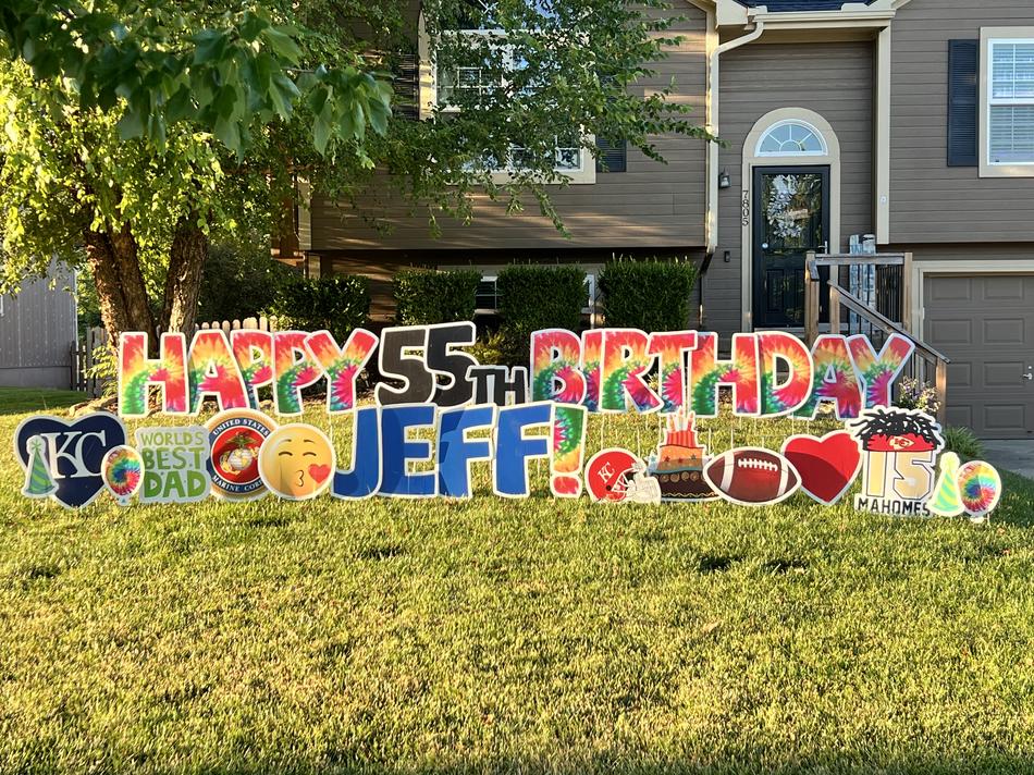 happy birthday yard signs north kc